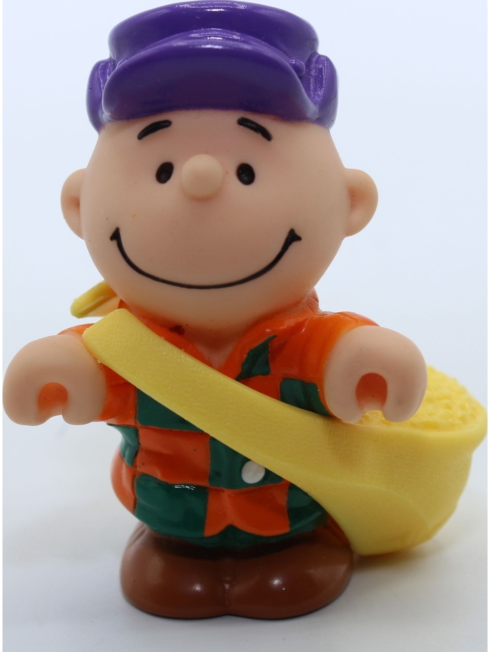 VTG 1966 United Feature Syndicate Peanuts Charlie Brown Action Figure Toy 2.5"